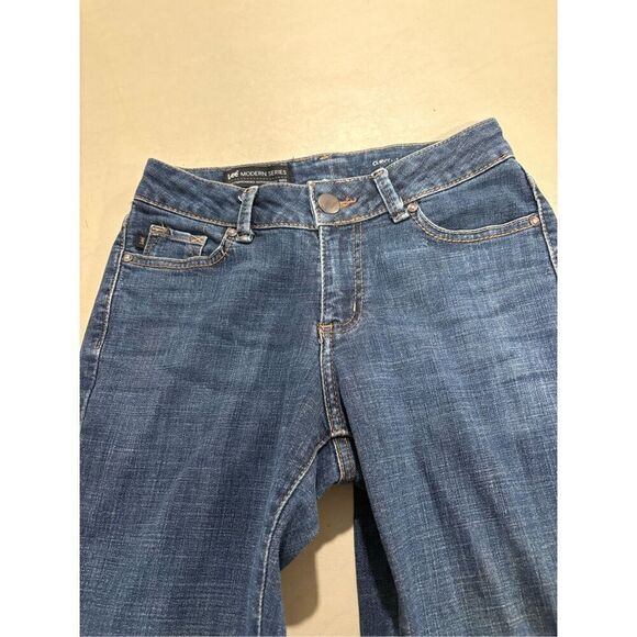 Jeans, Lee Womens Jeans, Modern Series, Curvy Bootcut, Waist 28", Blue Denim, Me - Picture 2 of 7